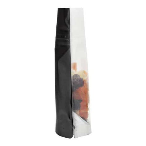 Oz Stand Up Pouch Clear Black Pbfy Flexible Packaging