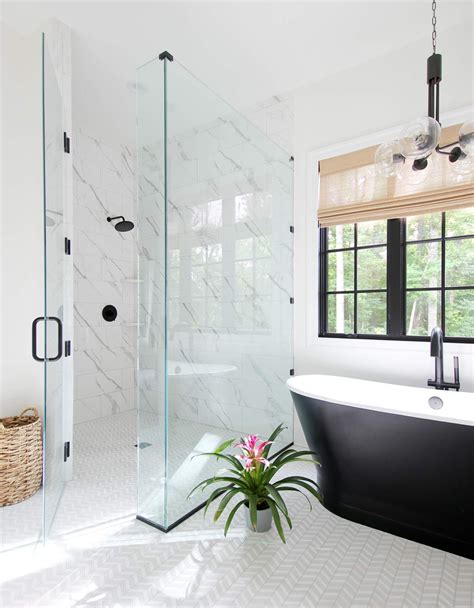 The Benefits Of A Curbless Shower Plank And Pillow Bathroom Design