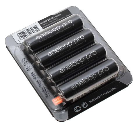 4x Panasonic Eneloop Pro AA Mignon HR06 NiMH Akku BK 3HCDE 4LE 1 2V