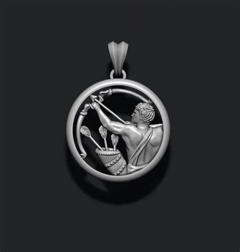 Horoscope Sagittarius Pendant 3D Model 3D Printable CGTrader