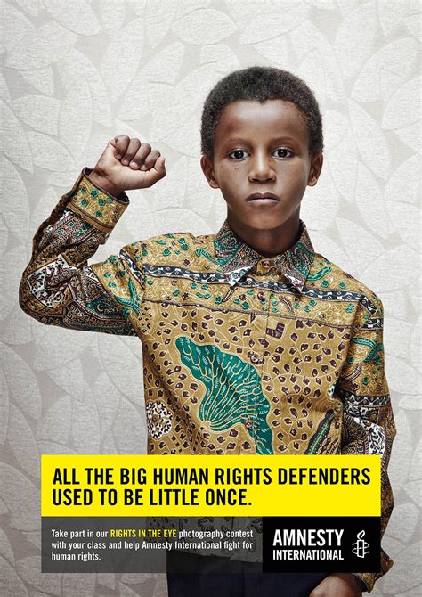 Amnesty International All The Big Human Rights Defenders Used To Be