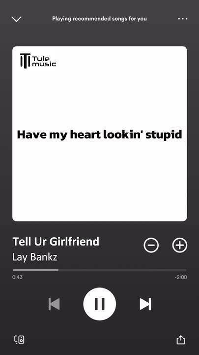 Tell Ur Girlfriend Lay Bankz And Lyrics Youtube