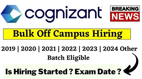 Cognizant Mass Hiring Update 2024 2023 2022 2021 2020 Is Cognizant