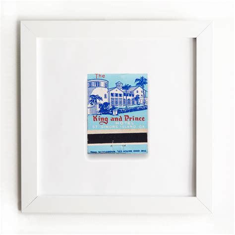 The King and Prince Hotel - Framed Print Matchbook - Gift - Match South ...