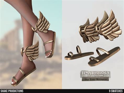 The Sims Resource SIMYTHOLOGY Greek Goddess Shoes Sims 4 Cc Shoes