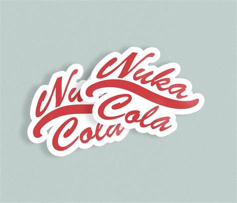 Nuka Cola Fallout Sticker Fan Art Gaming Gamer Vinyl Decal For Etsy