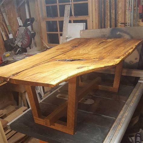 White Oak Slab Table By Justgrif ~ Woodworking Community