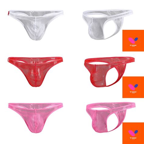 Mens See Thru Design Thong Men Underwear Men Bikini Men G String Men S Fashion Bottoms New