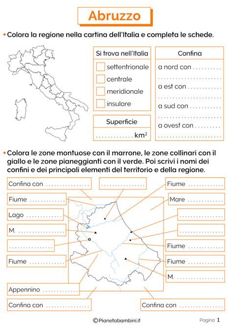 Liguria Schede Didattiche Per La Scuola Primaria Schede Didattiche