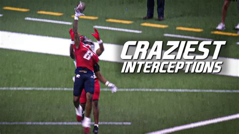 College Football Craziest Interceptions Youtube