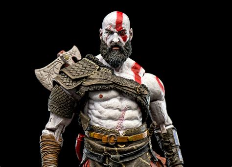 Kratos Figurine God Of War Hd Wallpaper