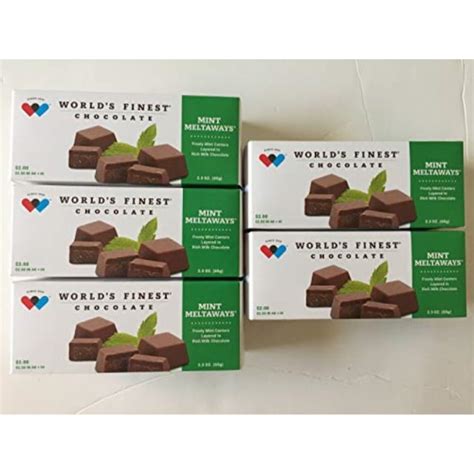 Fresh And New 5 Boxes Worlds Finest Chocolate Mint Meltaways 2