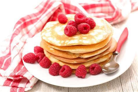 Raspberry Pancakes Recipe Raspberry Pancakes Breakfast Food