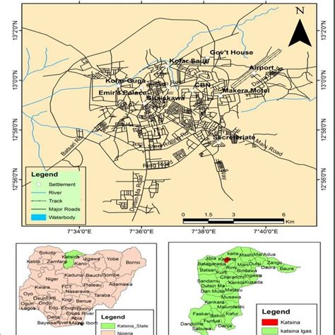 Map of Nigeria with Katsina State highlighted | Download Scientific Diagram