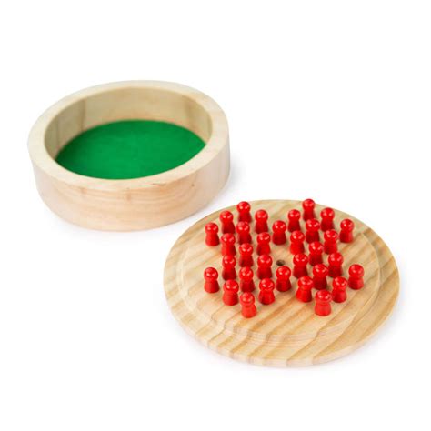 Bigjigs Mini Solitaire Houten Spel Thimble Toys