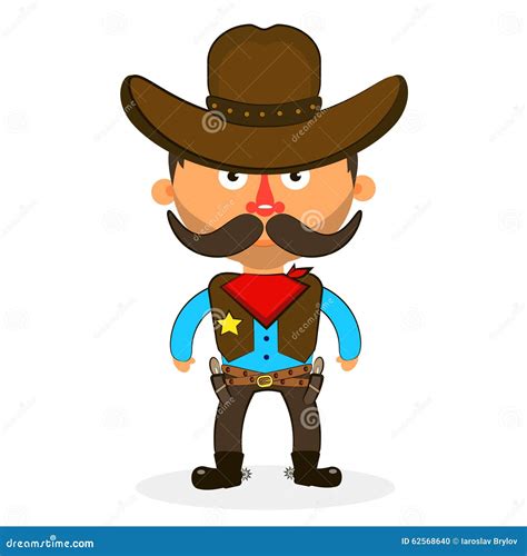 Cowboy Sheriff Pistol Stock Vector - Image: 62568640