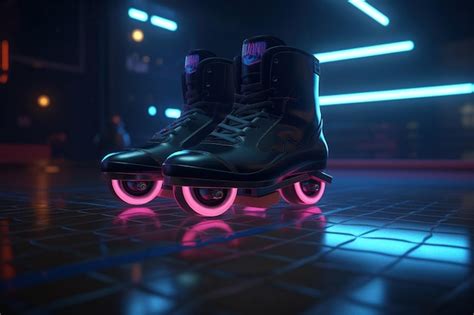 Patins Ai Generativos No Estilo Cyberpunk Disco Nost Lgico Anos Anos