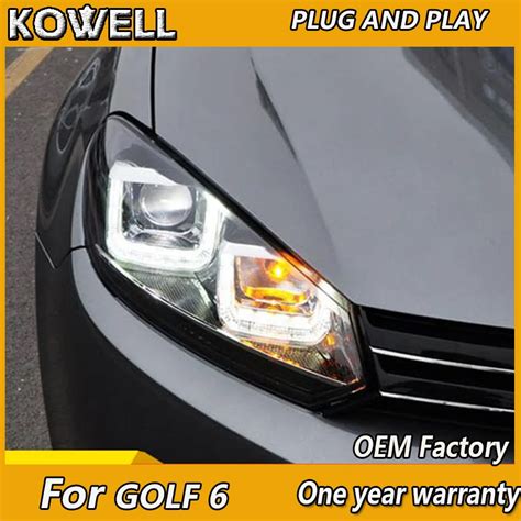 Kowell Car Styling For Vw Golf 6 Gti Headlights 2009 2012 Golf Mk6 Gti