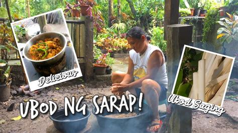 Ubod Ng Saging With Native Chicken Ubod Ng Sarap YouTube