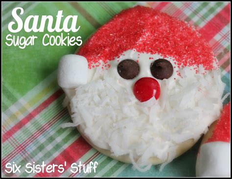 Santa Sugar Cookies Recipe With Images Christmas Party Food