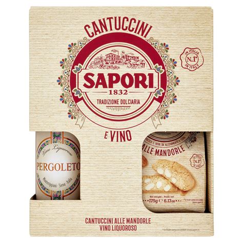 Sapori Cantuccini Toscani IGP Alle Mandorle 175 G Vino Liquoroso