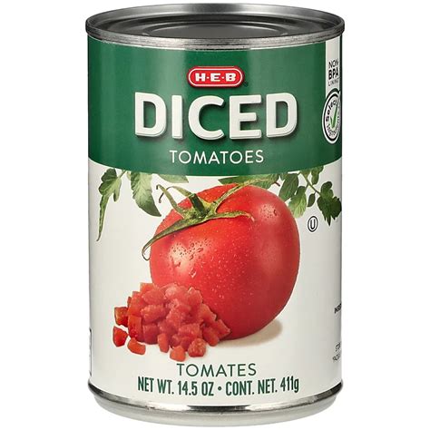 H E B Select Ingredients Diced Tomatoes Shop Canned And Dried Food At H E B