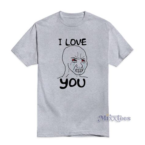 Simp I Love You Funny Crying Wojak Meme T Shirt Mixxtees