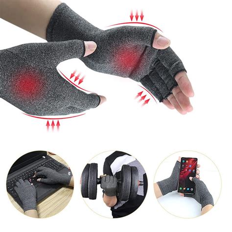 Diamond Arthritis Therapy Compression Gloves Pain Joint Relief Warm