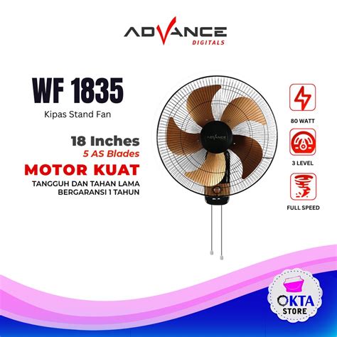 Jual Advance Kipas Angin Tornado Dinding Inch Wf Garansi Resmi