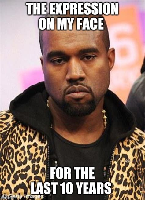 Kanye West Straight Face 