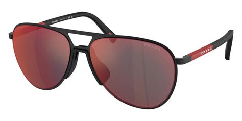 Prada Linea Rossa Ps Zs Aviator Sunglasses Eyeons