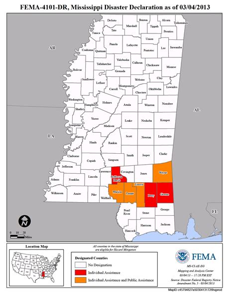 Mississippi Tornado Map