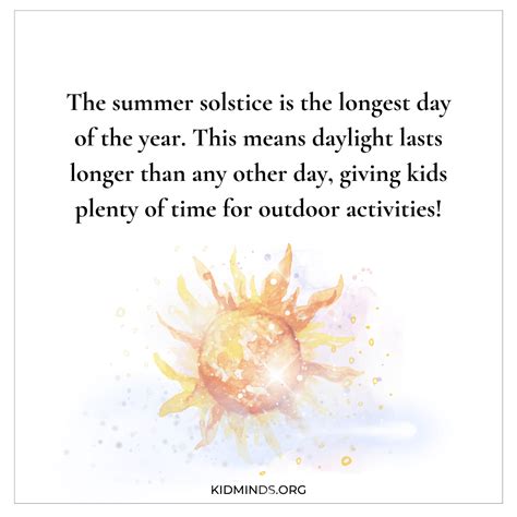 The Best Summer Solstice Facts For Kids Free Kidminds