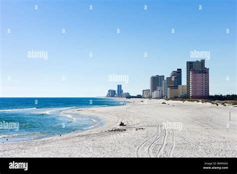 Beach at Gulf State Park, Gulf Shores, Gulf Coast, Alabama, USA Stock ...