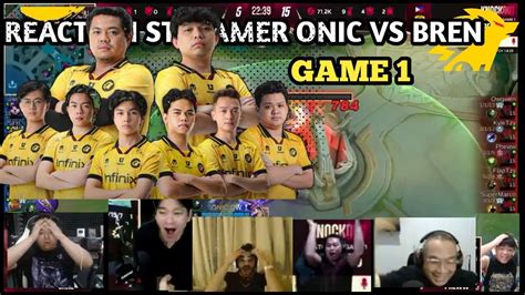 Reaksi Para Streamer Melihat Onic Comeback Game Onic Vs Bren Youtube