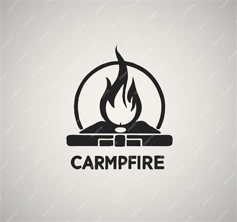 Premium Vector | A vector black and white logo of a fire burning on a ...