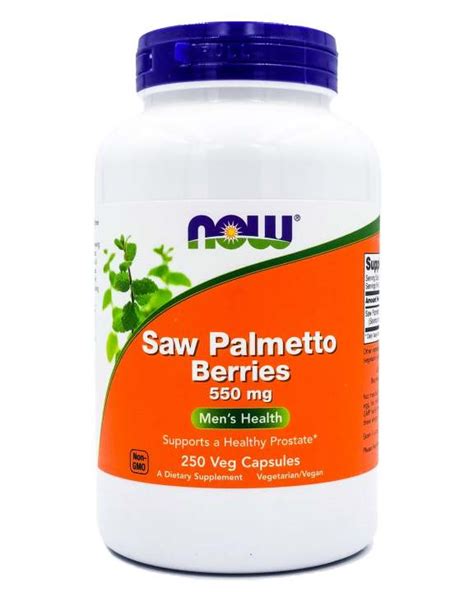 Now Saw Palmetto 550mg 250 Caps Lazada PH