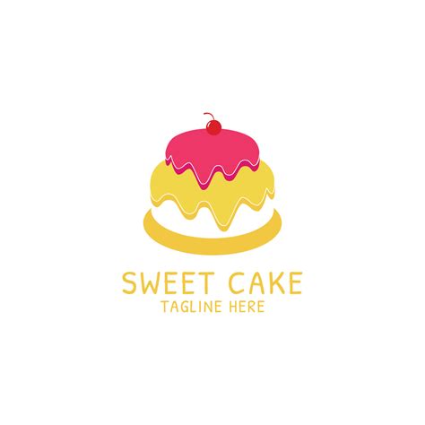 Sweet cake logo icon design template. luxury, vector. 12673640 Vector ...