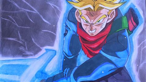 Como Dibujar A Trunks SSJ Con La Genki Espada Dragon Ball Super