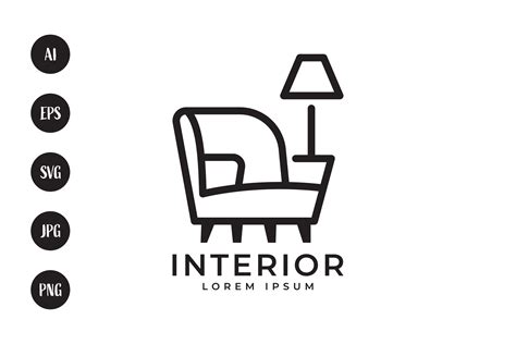 Home Decoration Interior Logo Design Graphic By Sabavector Creative