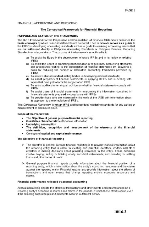 02 Conceptual Framework Financial Accounting And Reporting The