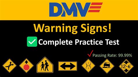 Dmv Road Sign 2024 Complete Practice Test Warning Signs With