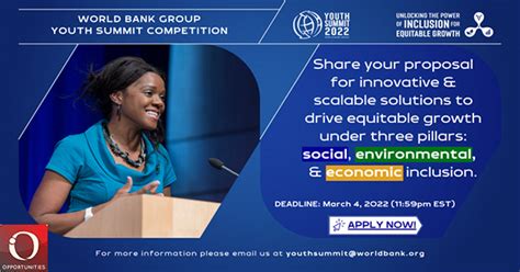 World Bank Group Youth Summit Competition Funded Oyaop Oya