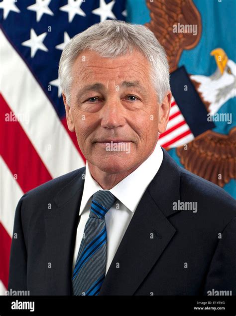 United States Department Of Defense Secretary Chuck Hagel Stock Photo