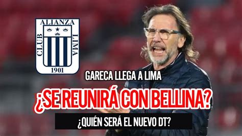 Oficial Gareca Est En Lima Se Reunir Con Bellina Qui N Ser El