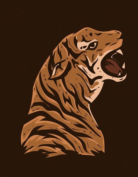 Vintage Tiger Illustration