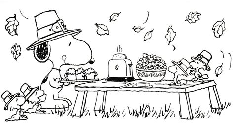 Happy Thanksgiving Charlie Brown Coloring Pages