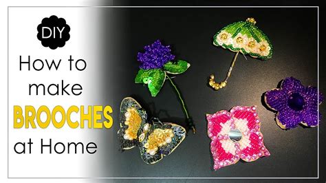 6 Ideas For Making Handmade Brooches DIY Brooch Making At Home YouTube