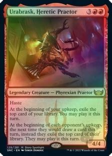 Urabrask Heretic Praetor Streets Of New Capenna English Foil Singles