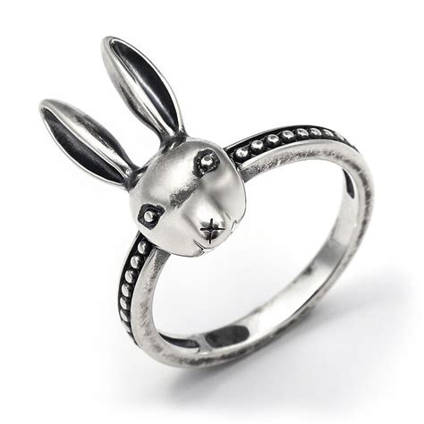 Jeulia Punk Style Rabbit Sterling Silver Men S Ring Jeulia Jewelry